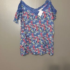 Cute peek shoulder blouse